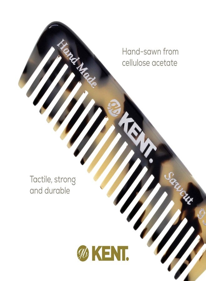 Kent 93T White Tokyo Wide Tooth Small Comb for Men's Mustache and Beard Grooming, Pocket Sized Detangler Travel Comb, Saw-Cut and Polished, Handmade in England - Image 5